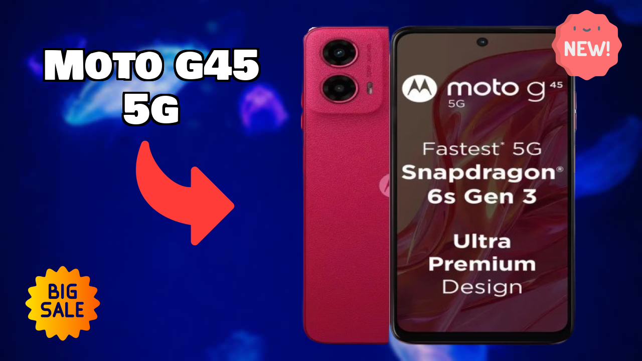 Moto G45 5G Display Technology: 6.5 Inches (16.51 Cm) Screen