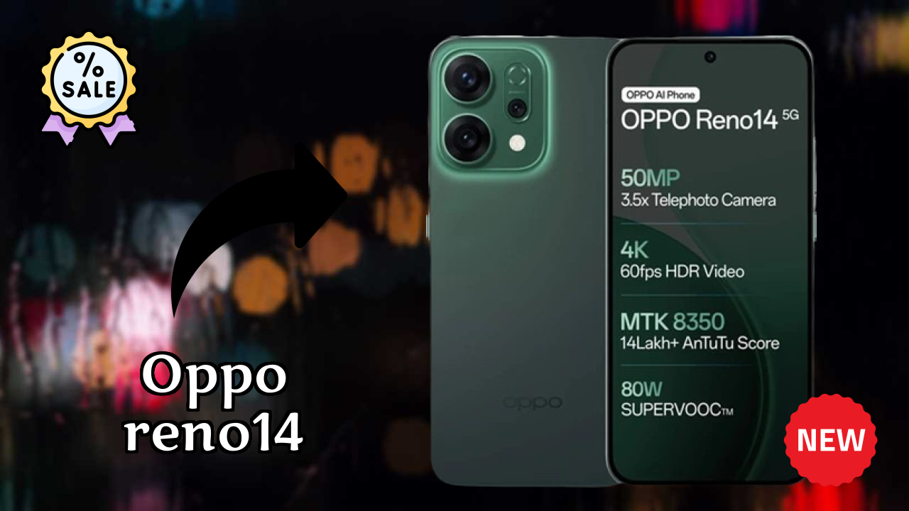 Get OPPO Reno14 at Just ₹37,998 - Limited Time Offer!