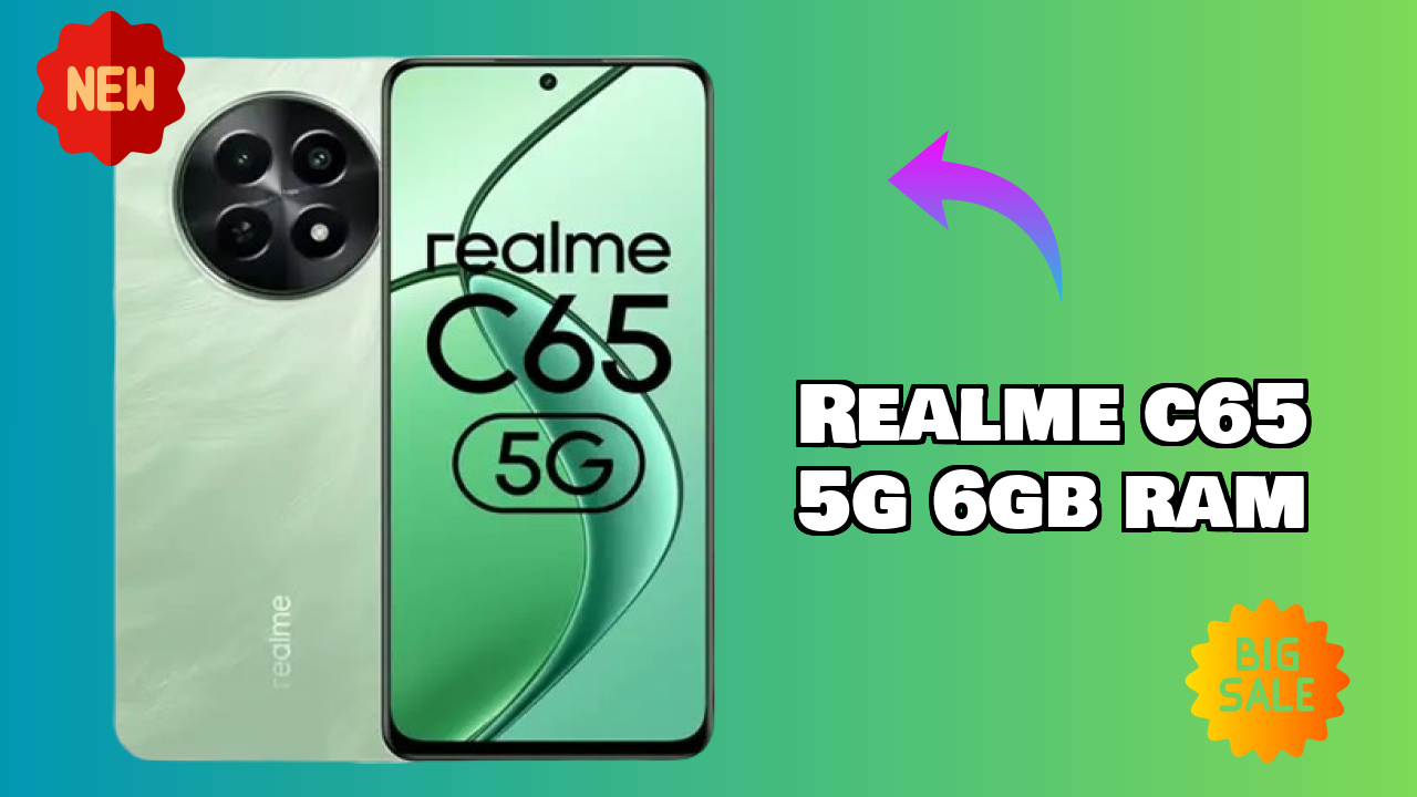 Realme C65 5G 6GB RAM Display Size: 6.67 Inches (16.94 Cm) Screen Review