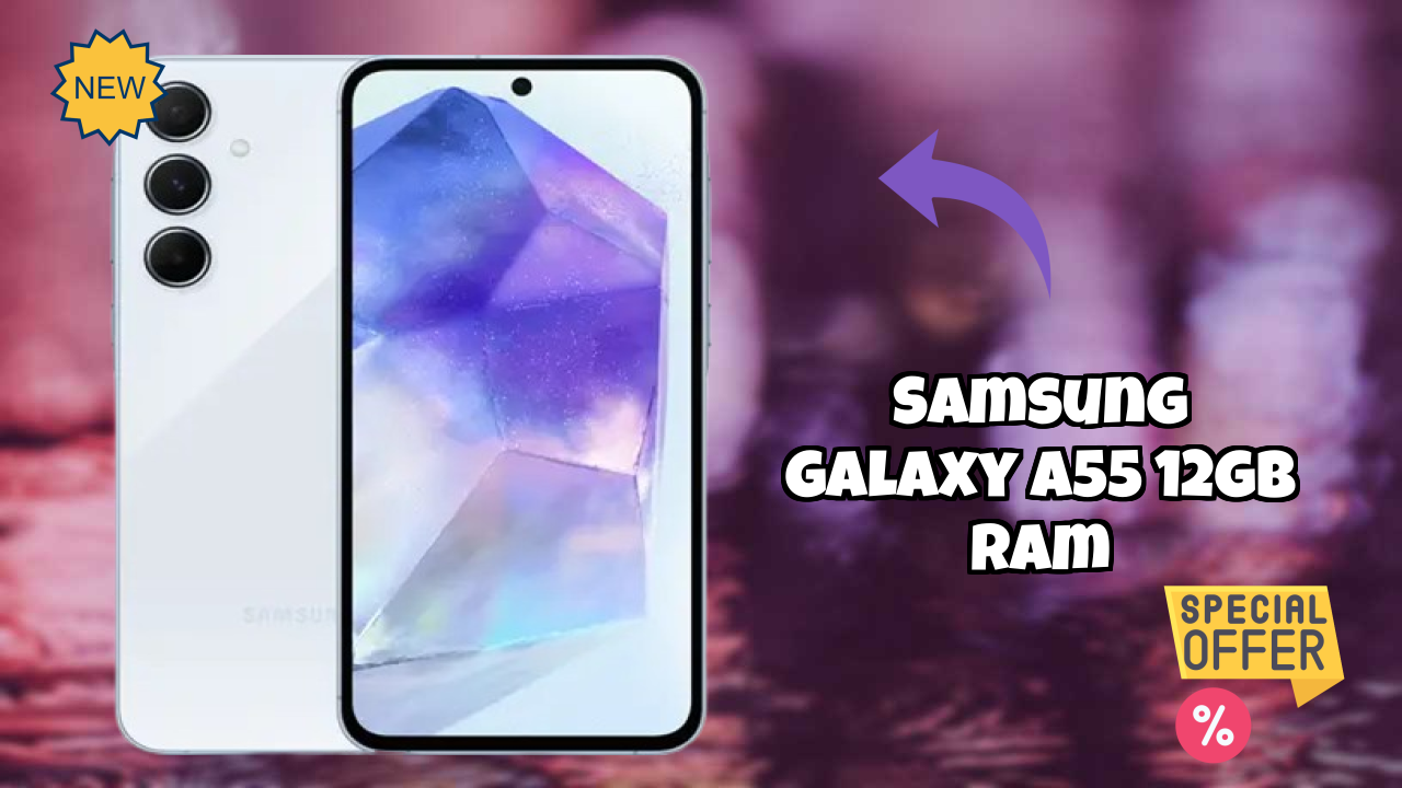 Samsung Galaxy A55 12GB RAM Display Size: 6.6 Inches (16.76 Cm) Screen Review