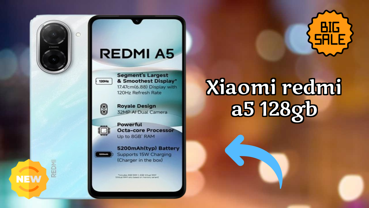 NewXiaomi Redmi A5 128GB 2026: Latest Mobile Phone with High Quolity Disa